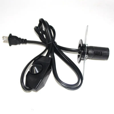 Lâmpada de substituição com interruptor em linha Dimmer Us 2 Prong Ac Usa Cordão de alimentação