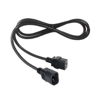 PDU UPS Extensão IEC C14 macho para IEC C19 cabo de alimentação feminino 16A