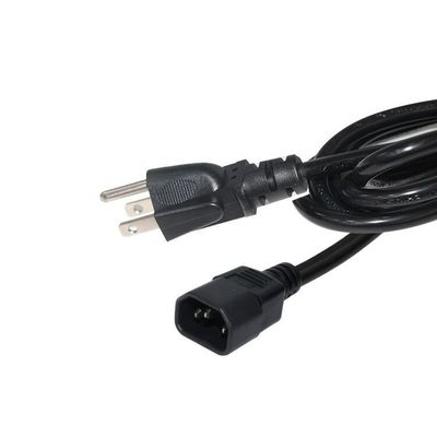 US Nema 515P para C14 cabos de extensão Ac 3 Pin Prong Sjt Svt 16Awg Pvc usb cabo de alimentação
