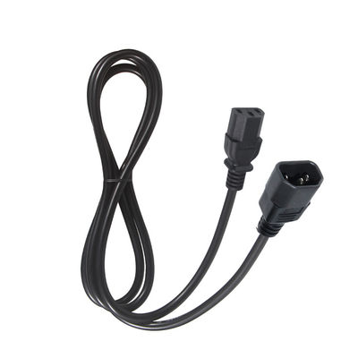 Cable AC 3 Prong Plug-in Eléctrico macho Fêmea C13 para C14 cabo de alimentação