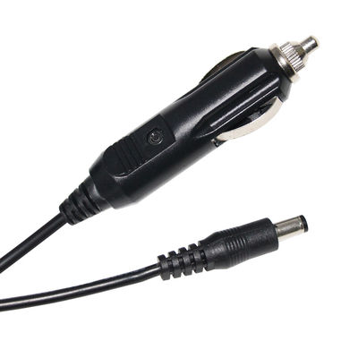 Cable de extensão preto cigarro Lighter Plug macho para 5521Mm 5525Mm DC 12 Volt cabo de alimentação para carro