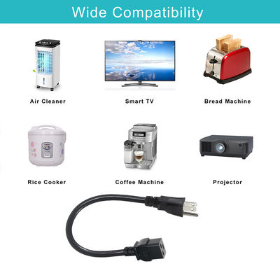 NEMA 5-15P para IEC C19 Cabo de extensão AC 320 Conector para eletrodomésticos americanos