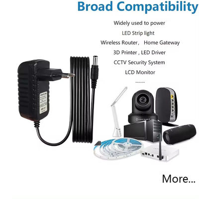 220V 5V 1A 2A 3A Adaptador de comutação Cctv Led Strip Ac Para 12V 5A Fornecimento de energia Dc 35 mm Jack