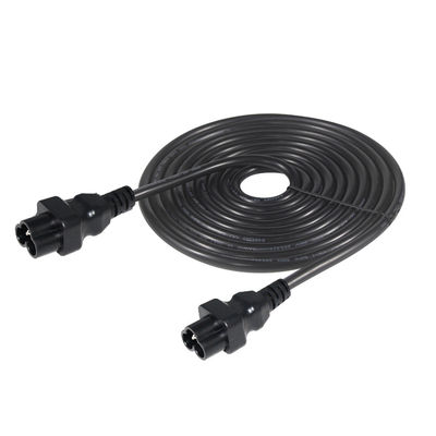 Retrátil 3 pin Prong extensão leva cabo de alimentação C6 com C5 Feminino