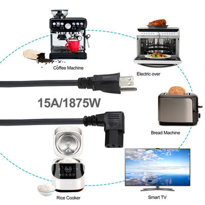 NEMA 5-15P para C13 cabo de alimentação 6ft 14AWG de trabalho pesado