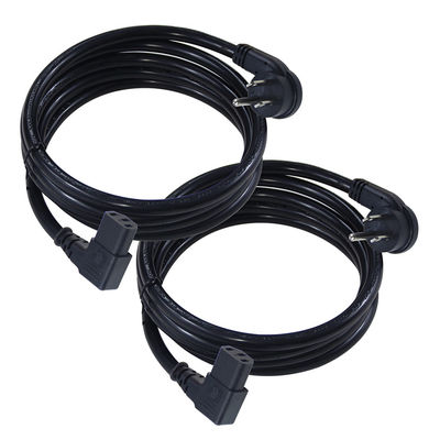 NEMA 5-15P 3Pin Plug Cordão de alimentação IEC com C13 ângulo reto