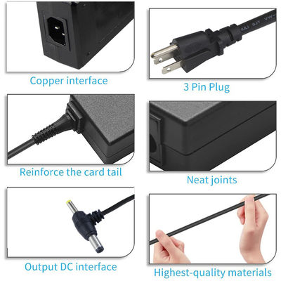 55X21mm 24V 2A Adaptador de comutação Dual ângulo DC Plug fonte de alimentação Estilo desktop