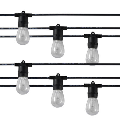 25FT 50FT 100FT G40 Globo LED Lâmpadas de cordão de cordão de lâmpada de pátio para festa de casamento ao ar livre