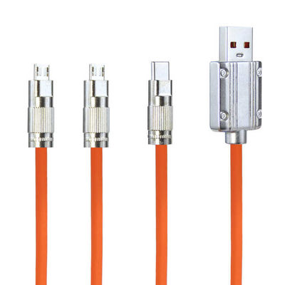 Cable de carregamento USB 3 em 1 com carregamento rápido de 15W