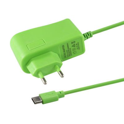 Eu 5Volt 2000Ma Plug Ac 100-240V para Usb-C 2A Adaptador de comutação de energia 5V
