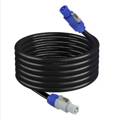 Fonte de alimentação de áudio industrial retardante de chamas 15A de corrente nominal de 3 pines IP44 de bloqueio de potência CON-conector compatível
