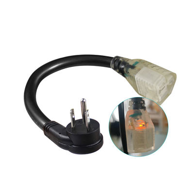 NEMA 5-15P a 5-15R 18AWG Cordão de alimentação preto 1.8M SVT SJT