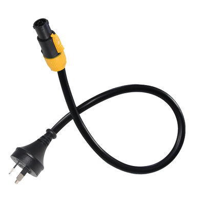 Alta qualidade AS/NZS 3112 Certificado para XLR3 Female Power Cord 10A 250V Heavy Duty para equipamentos de áudio profissionais, uso no palco, DJ Gear