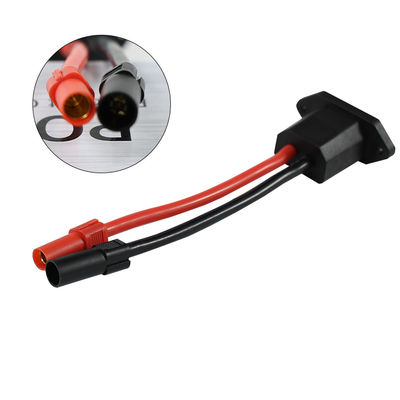Kit de conectores de cabos de alimentação C14 a XT150 com cabos masculino (preto) e feminino (vermelho) para sistemas de energia solar/veículos elétricos - 14AWG Heavy Duty Wiring