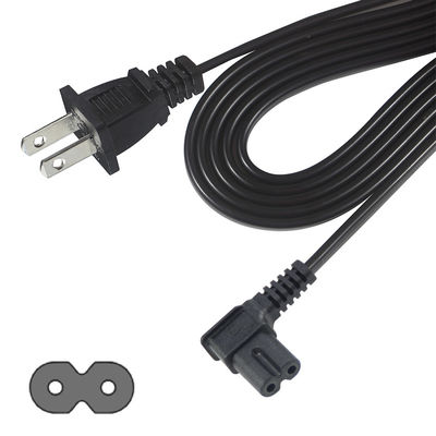 Cabo de alimentação de 2 pines para C7 para eletrônicos domésticos / de escritório com 125V 10A 1.5M