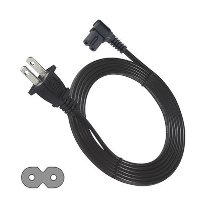 Cabo de alimentação de 2 pines para C7 para eletrônicos domésticos / de escritório com 125V 10A 1.5M