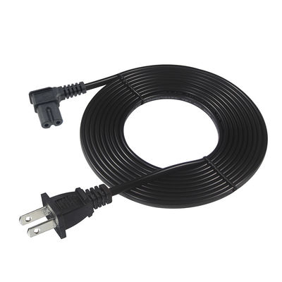 Cabo de alimentação de 2 pines para C7 para eletrônicos domésticos / de escritório com 125V 10A 1.5M