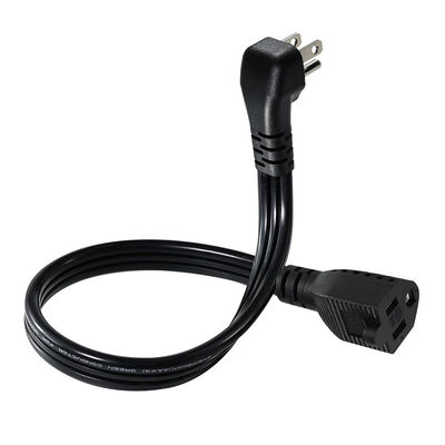 14 AWG SPT-3 Flat Wire Power Cord NEMA 5-15P a 5-15R Plug de lâmina reta 15A 125V Cabos flexíveis para uso industrial / doméstico
