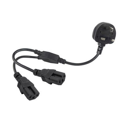 Reino Unido Plug Dual C15 Power Cord Industrial Grade 16A 250V 1.5M para uso em racks de servidores/data centers