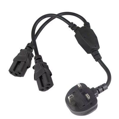 Reino Unido Plug Dual C15 Power Cord Industrial Grade 16A 250V 1.5M para uso em racks de servidores/data centers