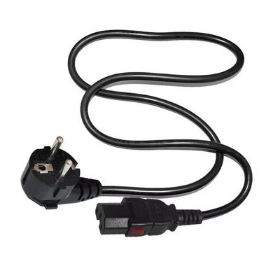 Cordão de alimentação 10A 250V de 2Pin para C15 certificado pela UE com VDE/CE de segurança para aparelhos domésticos e racks de servidores (1.2M Heavy Duty)