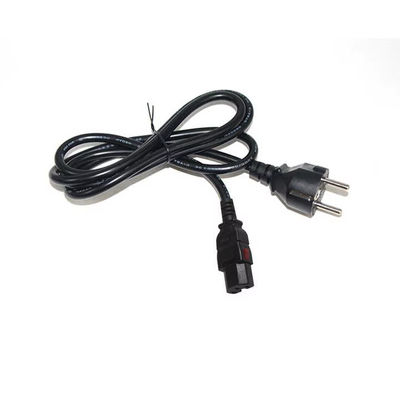 Cordão de alimentação 10A 250V de 2Pin para C15 certificado pela UE com VDE/CE de segurança para aparelhos domésticos e racks de servidores (1.2M Heavy Duty)