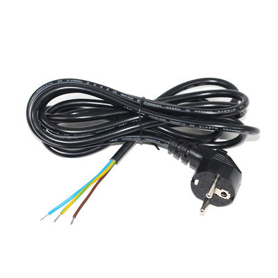 Cabo de alimentação com plugue EU para fios abertos 10A 250V Cobre nu