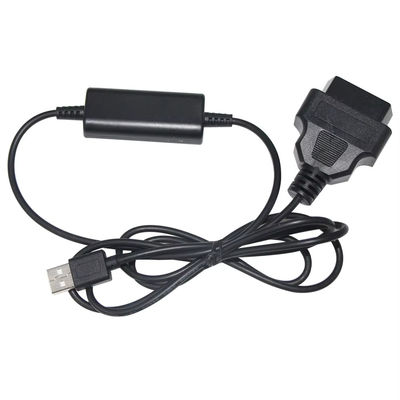 Cable de reforço de tensão USB para OBD 5V a 12V Step Up Converter para sistemas de carregamento de veículos com proteção contra curto-circuito (entrada 5V saída 12V)