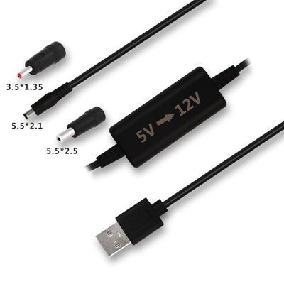 USB para DC 5V 12V Cable de conversão de tensão step up com proteção contra sobrecarga - Para painel solar / dispositivo portátil, adaptador de energia à prova d'água de 36W