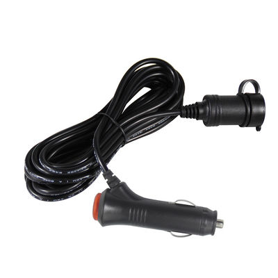 12V/24V Corda de extensão do isqueiro de cigarros para carros com portas USB duplas para dispositivos de carregamento de caminhões RV 10A 3Meter CE Certificado