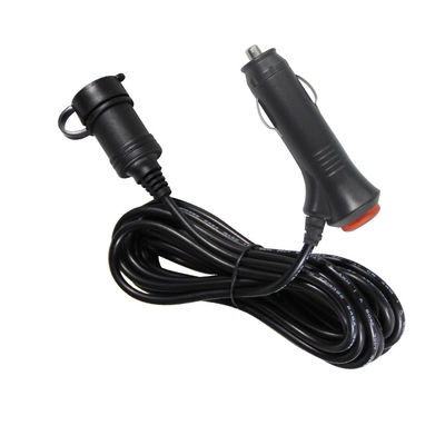 12V/24V Corda de extensão do isqueiro de cigarros para carros com portas USB duplas para dispositivos de carregamento de caminhões RV 10A 3Meter CE Certificado
