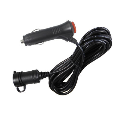 12V/24V Corda de extensão do isqueiro de cigarros para carros com portas USB duplas para dispositivos de carregamento de caminhões RV 10A 3Meter CE Certificado