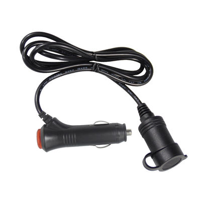 12V/24V Corda de extensão do isqueiro de cigarros para carros com portas USB duplas para dispositivos de carregamento de caminhões RV 10A 3Meter CE Certificado