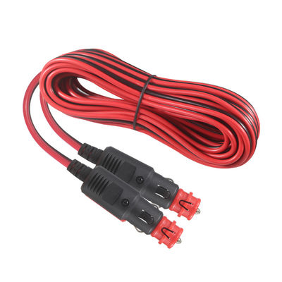 Dual macho 12V/24V cabo de extensão do isqueiro de cigarro pesado para carro, RV, uso ao ar livre - 3FT/5FT impermeável universal
