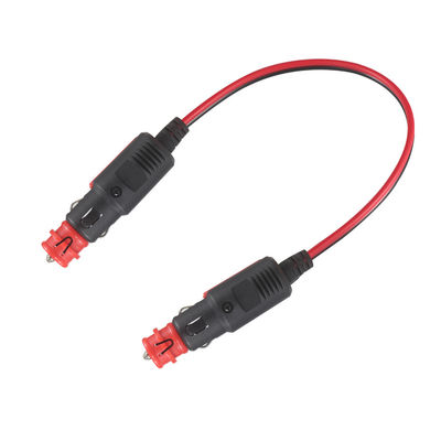 Dual macho 12V/24V cabo de extensão do isqueiro de cigarro pesado para carro, RV, uso ao ar livre - 3FT/5FT impermeável universal