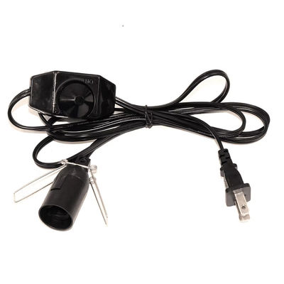NEMA 1-15P para E14 cabo de adaptador de tomada com atenuador, conversor de tomada de energia para porta de lâmpada SPT-2 18AWG