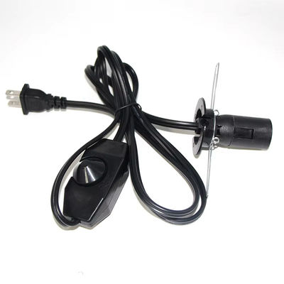 NEMA 1-15P para E14 cabo de adaptador de tomada com atenuador, conversor de tomada de energia para porta de lâmpada SPT-2 18AWG