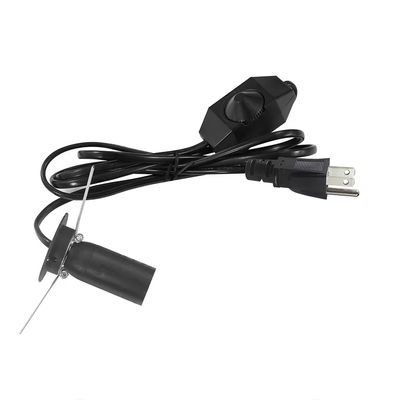 Adaptador de lâmpada NEMA5-15P para E14 com cabo de 1,8M e interruptor 303