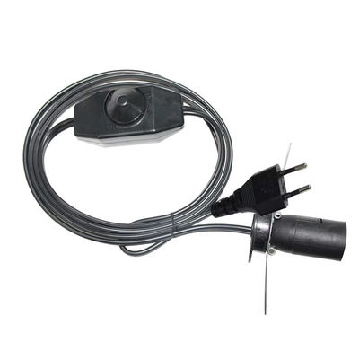 Cable de suportador de lâmpada E14 Premium UE com interruptor de dimmer ajustável para luminárias de tecto AC 250V 5A