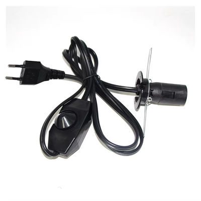 Cable de suportador de lâmpada E14 Premium UE com interruptor de dimmer ajustável para luminárias de tecto AC 250V 5A