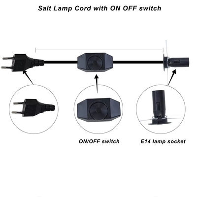 Cable de suportador de lâmpada E14 Premium UE com interruptor de dimmer ajustável para luminárias de tecto AC 250V 5A