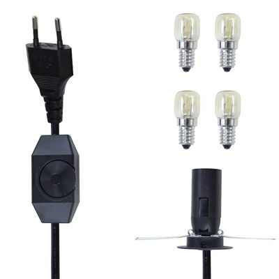 Cable de suportador de lâmpada E14 Premium UE com interruptor de dimmer ajustável para luminárias de tecto AC 250V 5A