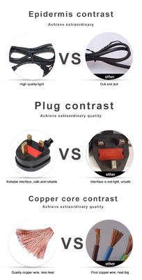 UK Plug E26 Bulb Socket Converter com 303 Switch & 250V Rating para acessórios de iluminação interior