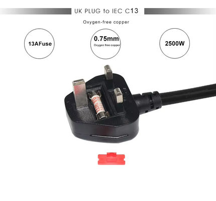 E14 cabo de conversão de tomada de lâmpada com conector do Reino Unido e interruptor 303, 250V 3A para luminárias antigas