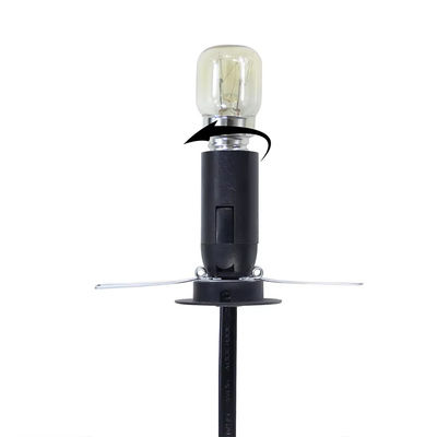 Reino Unido Plug E14 Bulb Holder Adapter Cable With Adjustable Dimmer Switch & CE Certification - BS1363 Acessórios de Iluminação de Segurança Padrão