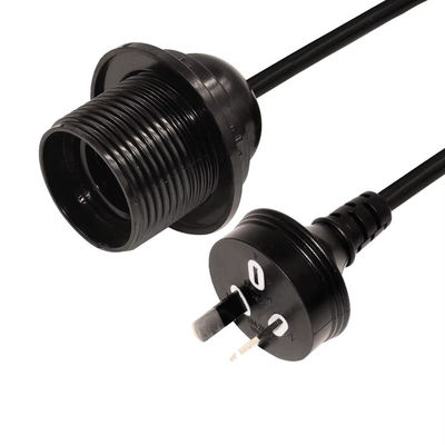 E26 resistente à água Porta-lâmpadas Cabo de alimentação AU Plug com 303 Switch para iluminação interior/exterior 250V 10A