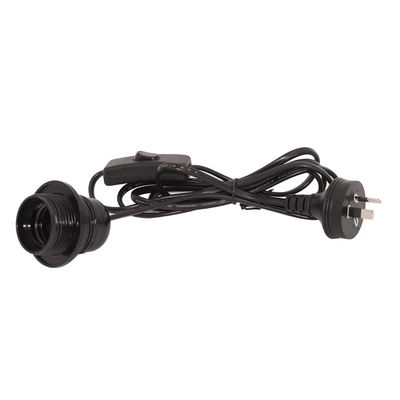 E26 resistente à água Porta-lâmpadas Cabo de alimentação AU Plug com 303 Switch para iluminação interior/exterior 250V 10A