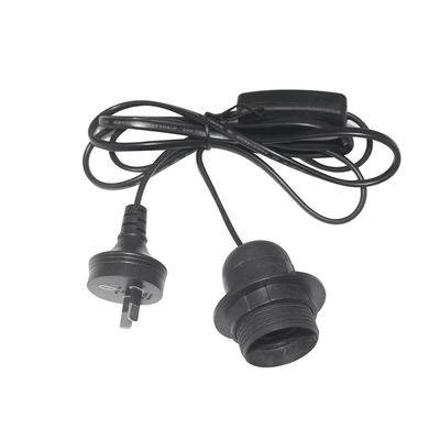 E26 resistente à água Porta-lâmpadas Cabo de alimentação AU Plug com 303 Switch para iluminação interior/exterior 250V 10A