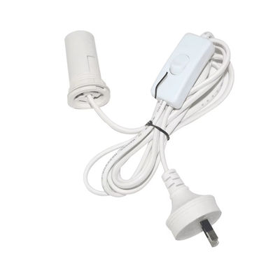 AU Plug to E27 Lâmpada Socket Converter, 303 Switch Bulb Adapter 250V 10A para ventilador de teto / luminária