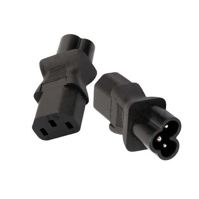 Adaptador de alimentação universal de alta corrente C13 a C6 Entrada de 3 pontas para centros de dados / aparelhos de escritório 100-240V 10A Certificado CE